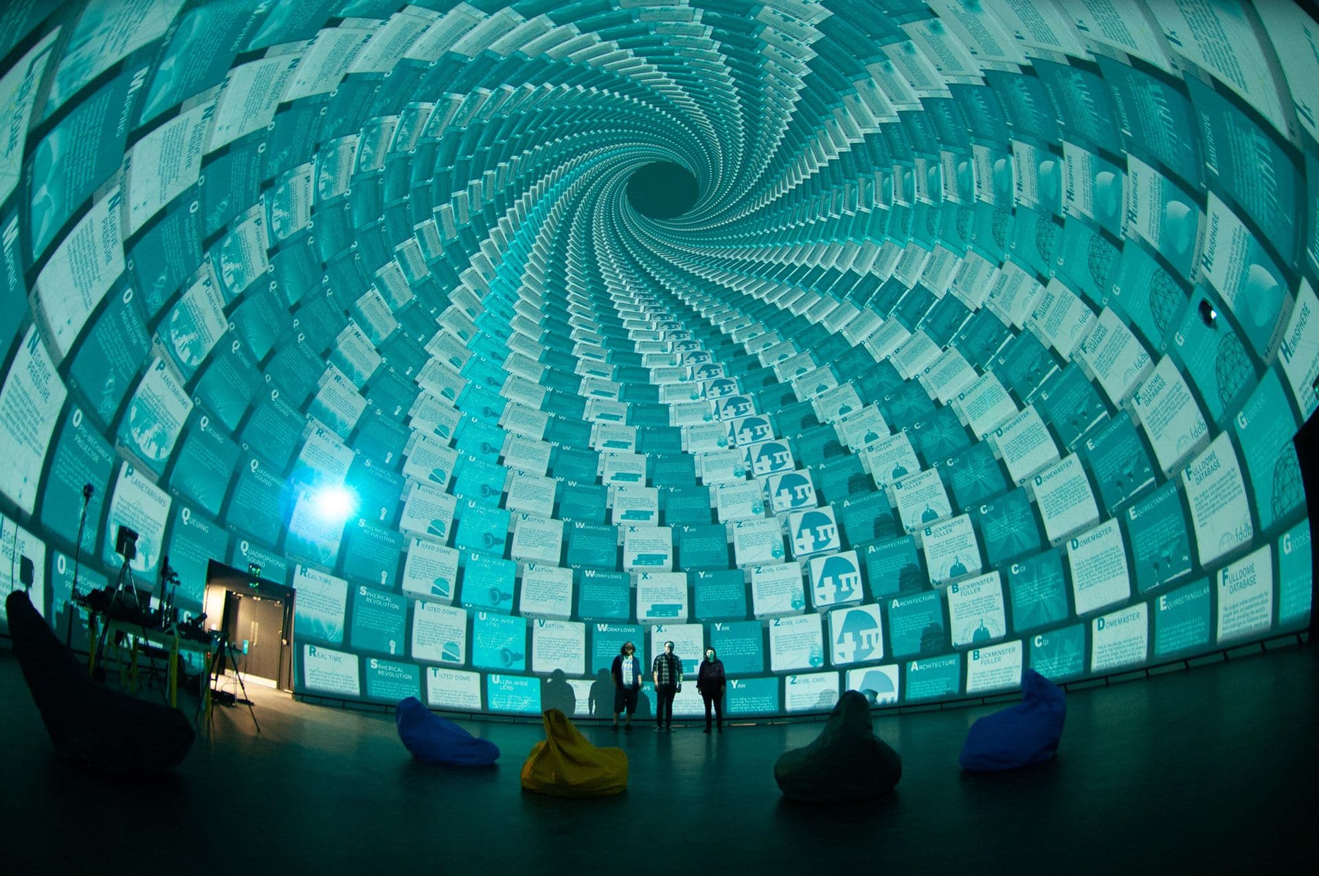 Presentation at Devonport Market Hall 210-degree dome theater