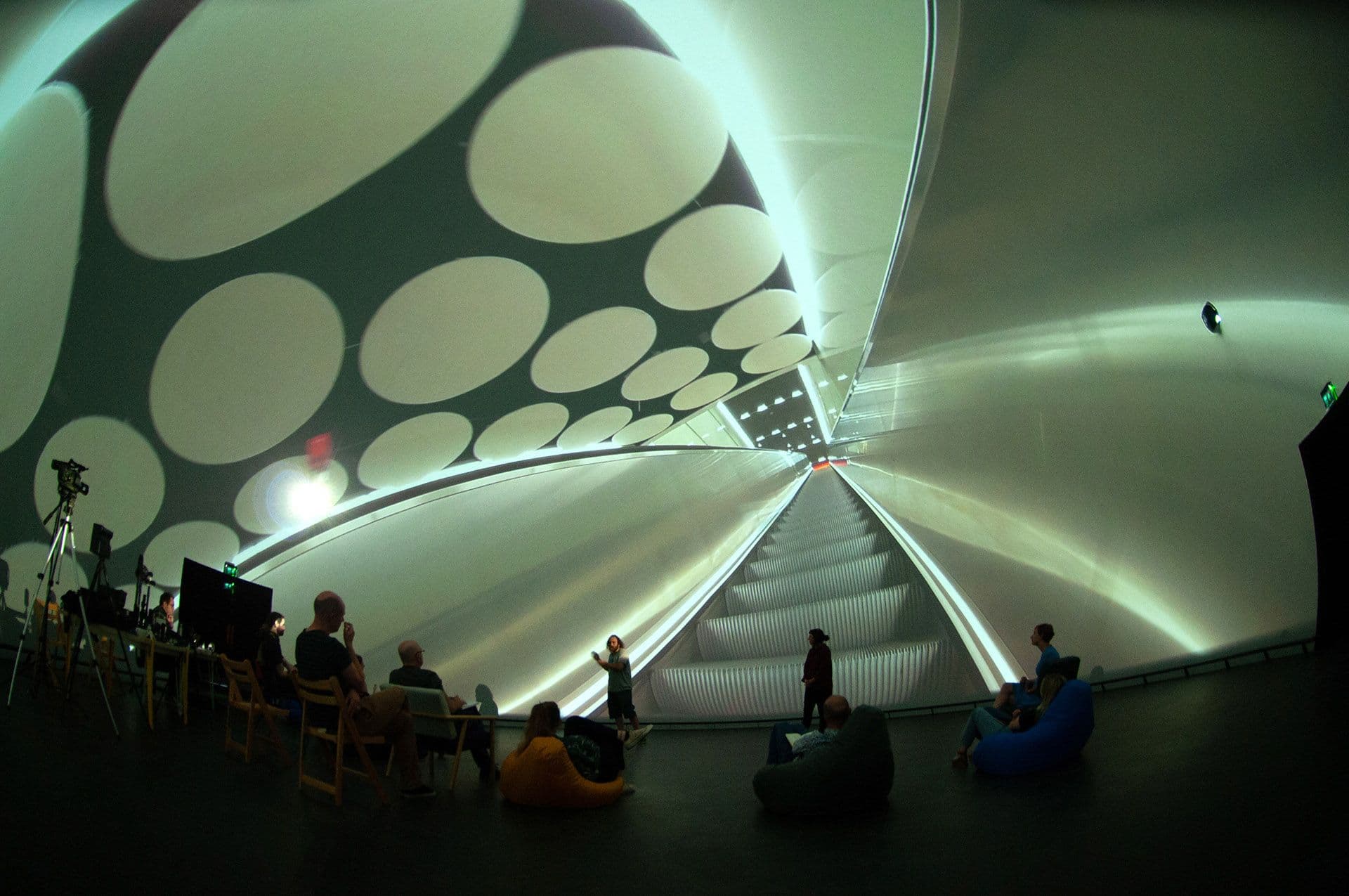 Presentation at Devonport Market Hall 210-degree dome theater