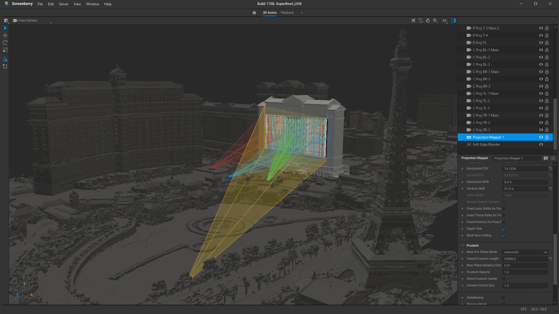 Screenberry 3D scene interface