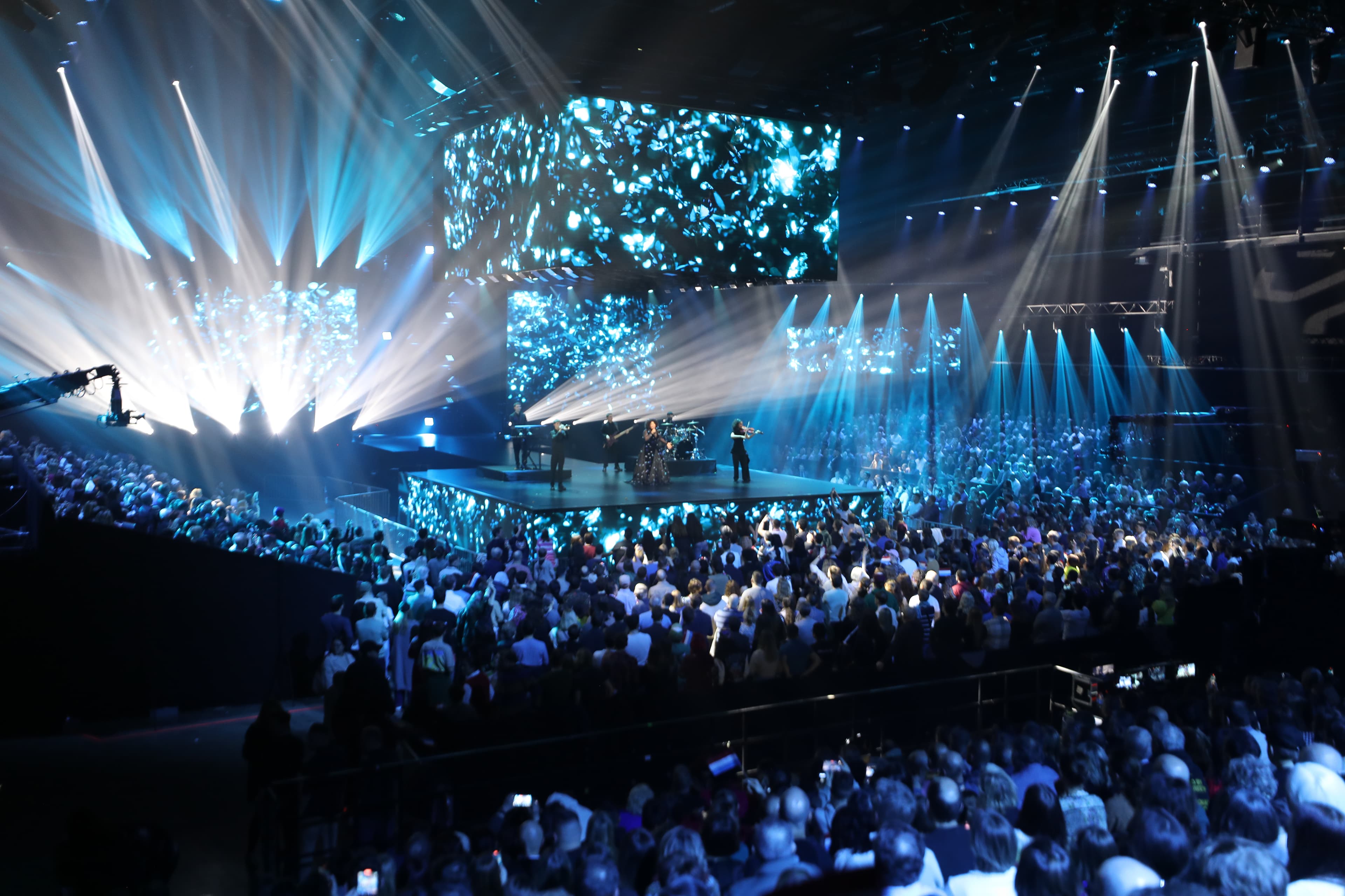 Screenberry-driven stage visuals showcased on LED screens at the live broadcast of the Luxembourg Song Contest 2025.