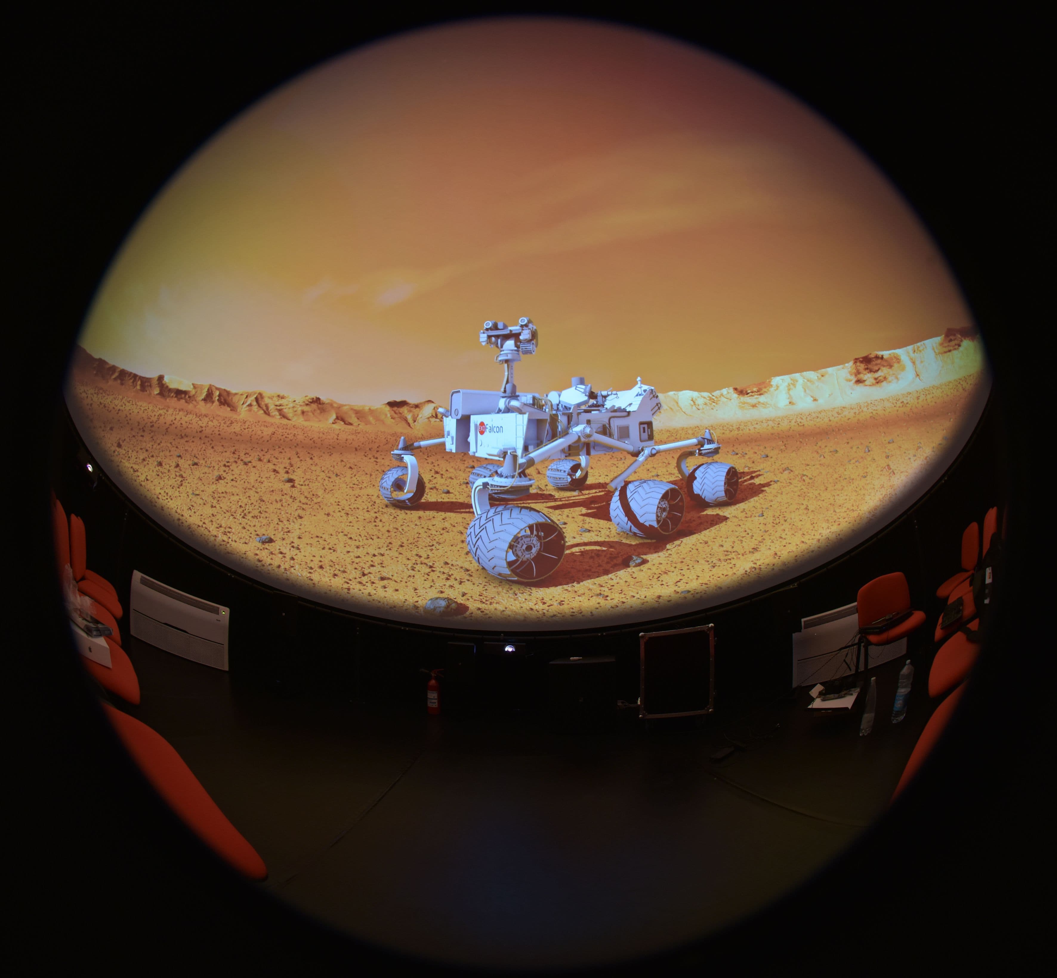 Dome projection driven by Screenberry media server