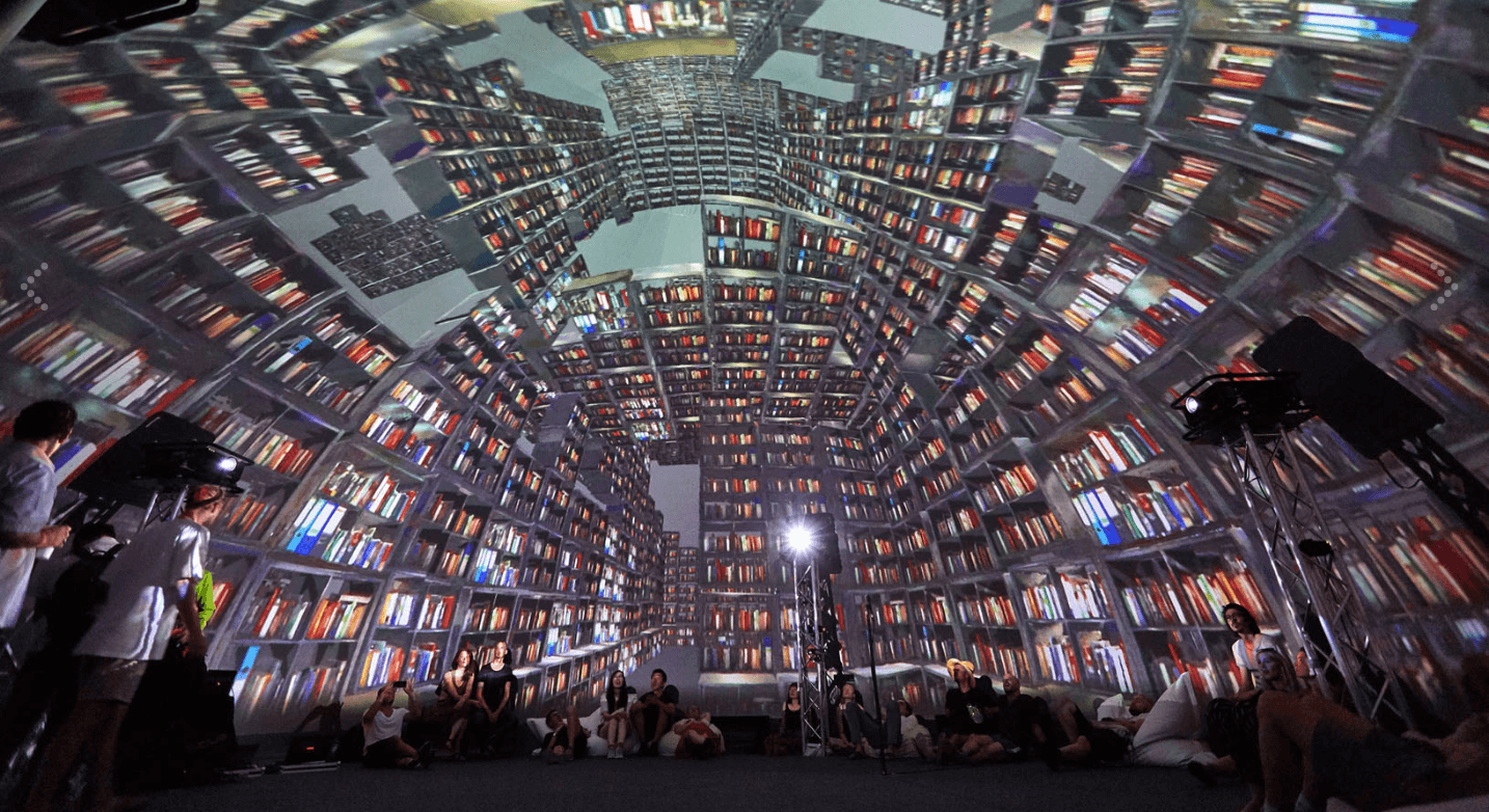 Dome projection powered by Screenberry at the University of Applied Arts Vienna